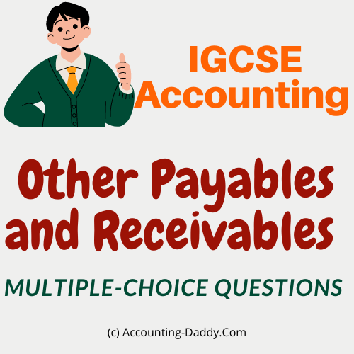 Other Payables and Other Receivables MCQ