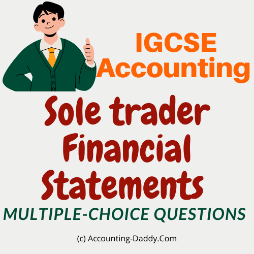 Sole Trader Financial Statements MCQ