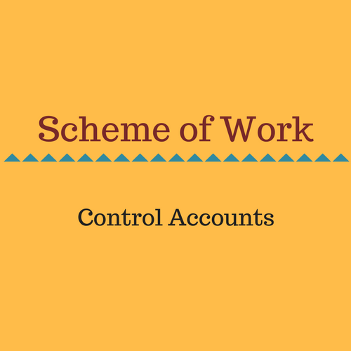 Control Accounts Scheme of Work